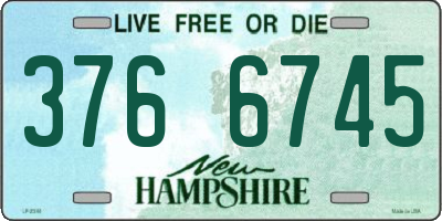 NH license plate 3766745