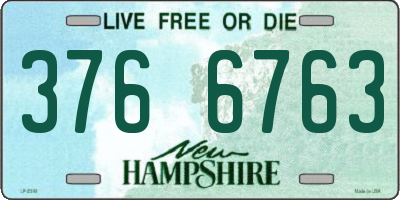NH license plate 3766763