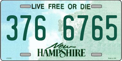 NH license plate 3766765