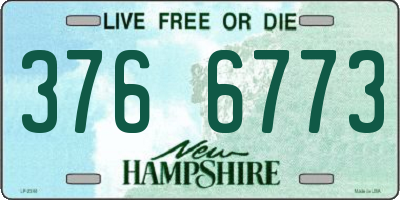 NH license plate 3766773