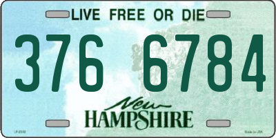 NH license plate 3766784