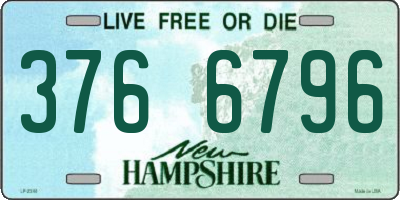 NH license plate 3766796