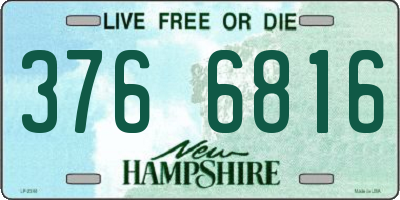 NH license plate 3766816
