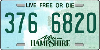 NH license plate 3766820