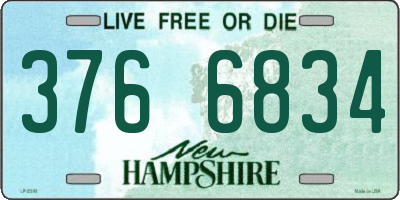 NH license plate 3766834