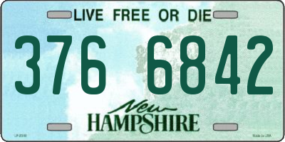 NH license plate 3766842
