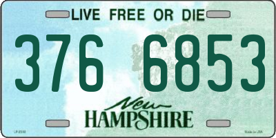 NH license plate 3766853