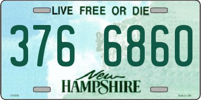 NH license plate 3766860