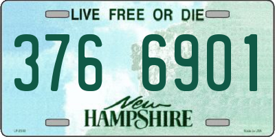 NH license plate 3766901