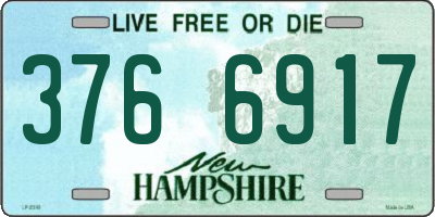 NH license plate 3766917