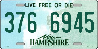 NH license plate 3766945