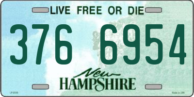 NH license plate 3766954