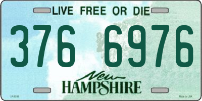 NH license plate 3766976