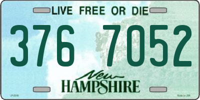 NH license plate 3767052