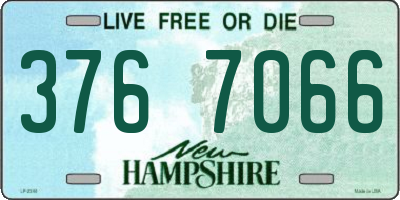 NH license plate 3767066