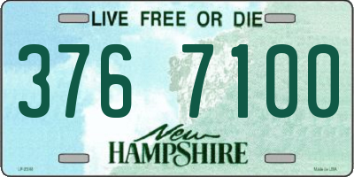 NH license plate 3767100
