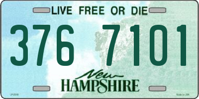 NH license plate 3767101