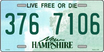 NH license plate 3767106