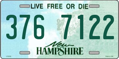 NH license plate 3767122
