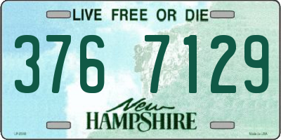 NH license plate 3767129