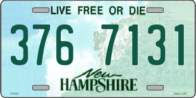 NH license plate 3767131