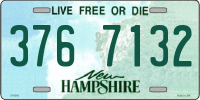 NH license plate 3767132