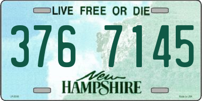 NH license plate 3767145