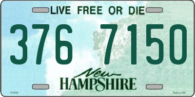 NH license plate 3767150