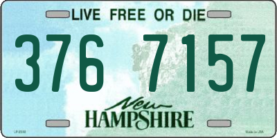 NH license plate 3767157