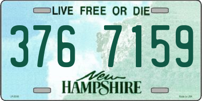 NH license plate 3767159