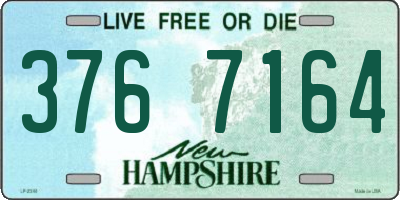 NH license plate 3767164