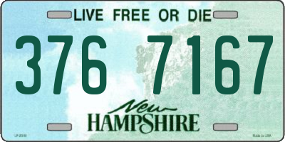 NH license plate 3767167