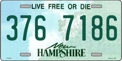 NH license plate 3767186
