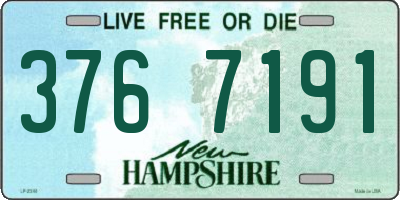 NH license plate 3767191