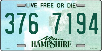 NH license plate 3767194