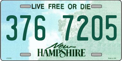 NH license plate 3767205