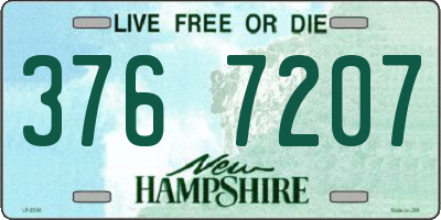 NH license plate 3767207