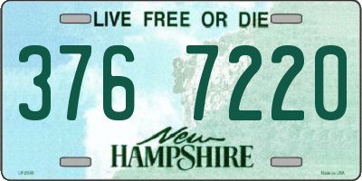 NH license plate 3767220