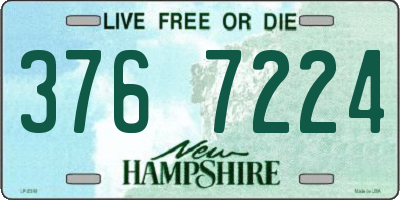 NH license plate 3767224