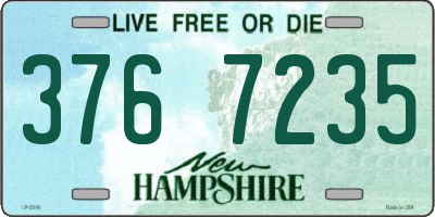 NH license plate 3767235