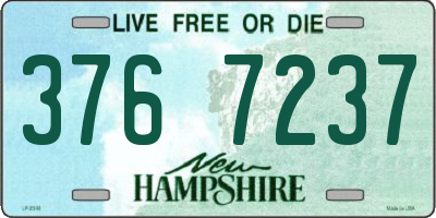 NH license plate 3767237