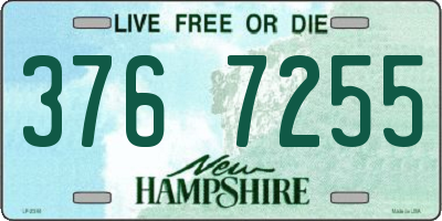 NH license plate 3767255