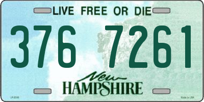 NH license plate 3767261