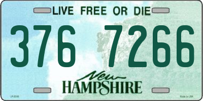 NH license plate 3767266