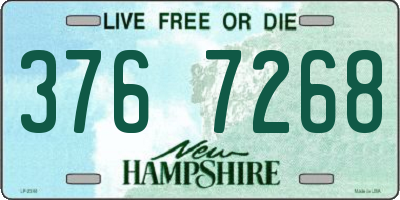 NH license plate 3767268