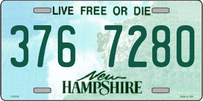 NH license plate 3767280