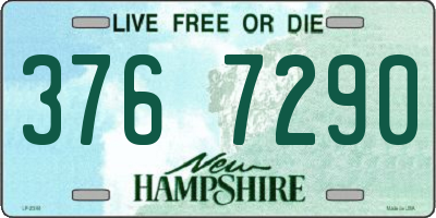 NH license plate 3767290