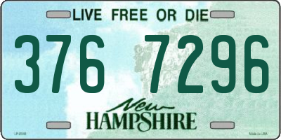 NH license plate 3767296