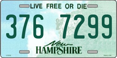 NH license plate 3767299
