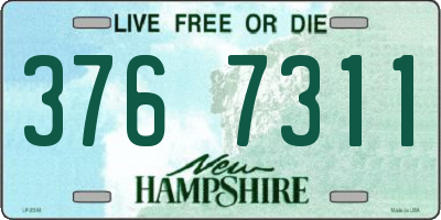 NH license plate 3767311